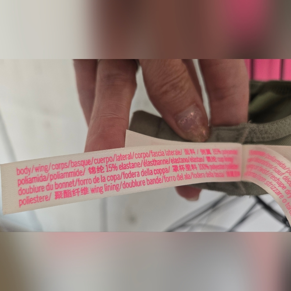 Victoria Secret Wear Everywhere Super Push Up Camouflage Bra Green Sz 32D - Picture 7 of 8